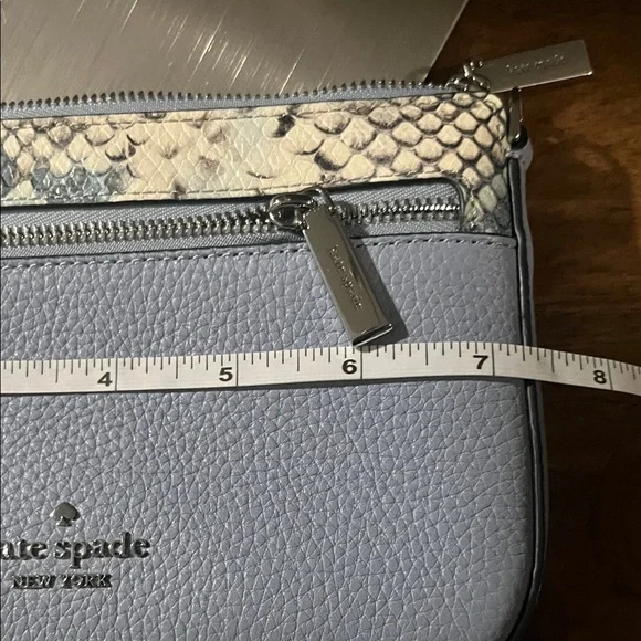 Kate Spade Leila blue and snakeskin wristlet, NWT - Picture 12 of 13